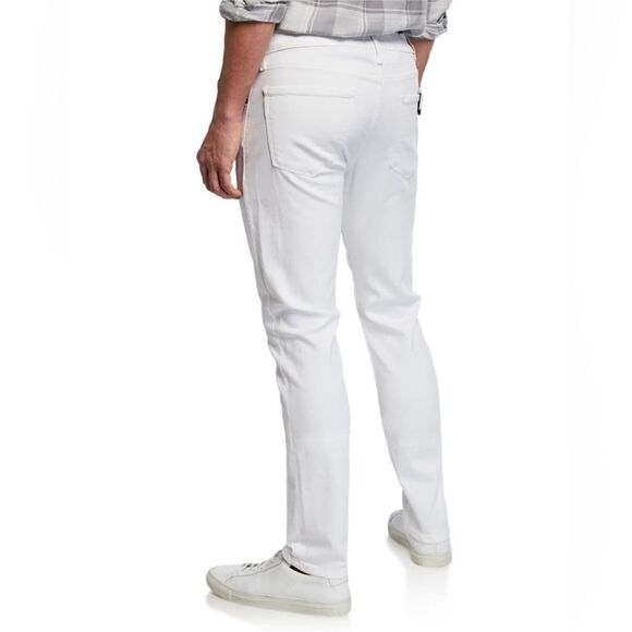 Paige Men's Transcend Lennox Icecap Slim Fit White Jeans Size 30 Inseam 36” - Picture 2 of 10